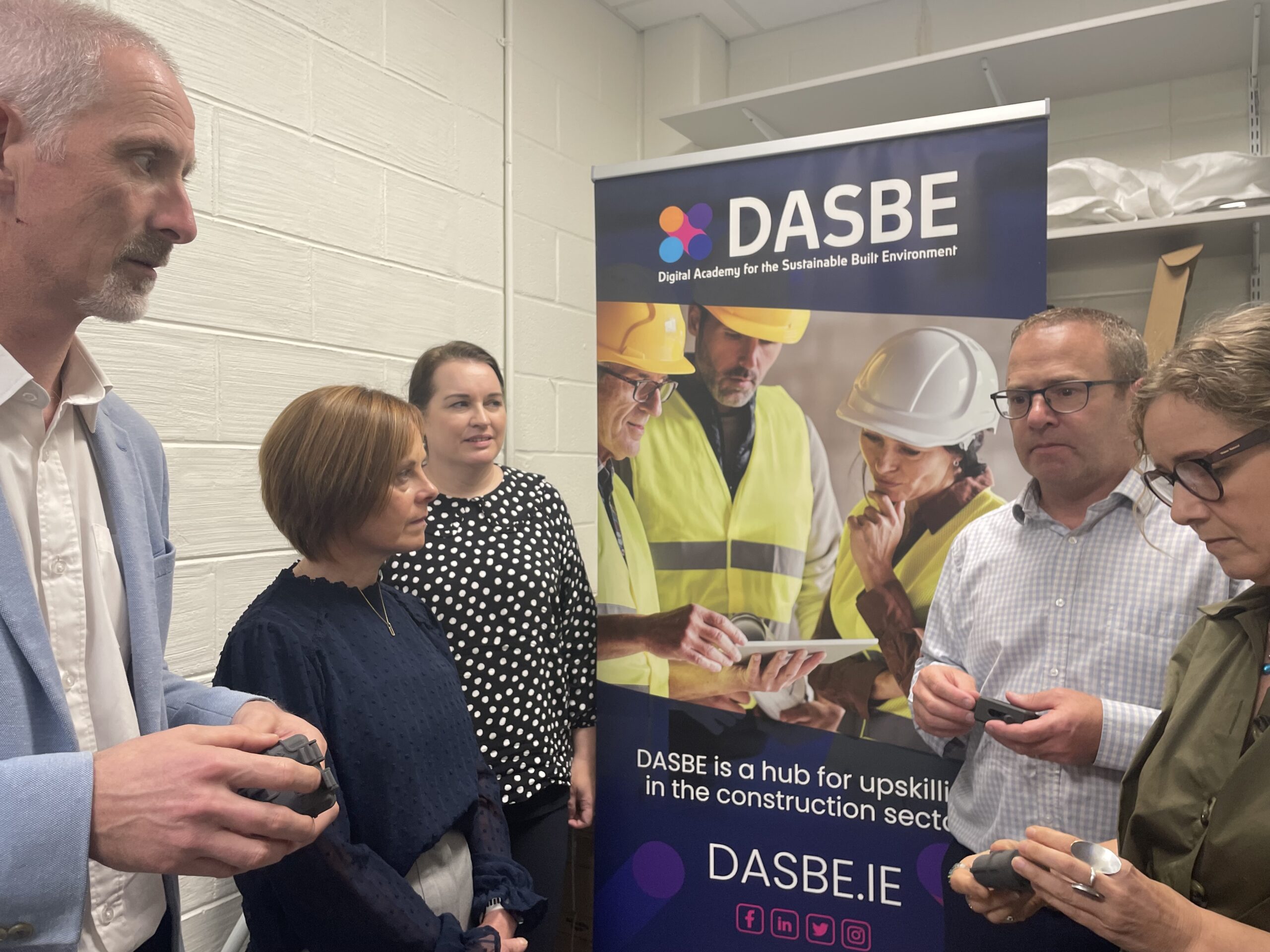 Partners visit 3D printer